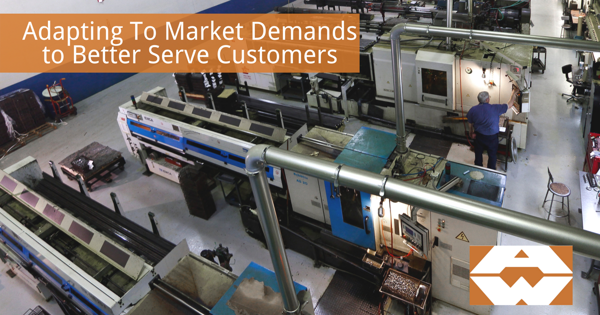 Air-Way Mfg increases US Domestic inventory & hydraulic fitting production capabilities